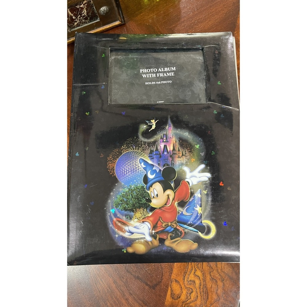 Disney World Four Parks One World Photo Album 2008 Sorcerer Mickey 4x6